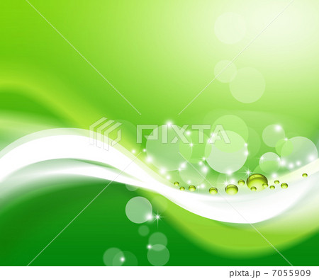 水玉 エコ エコロジー 自然 環境 光 のイラスト素材