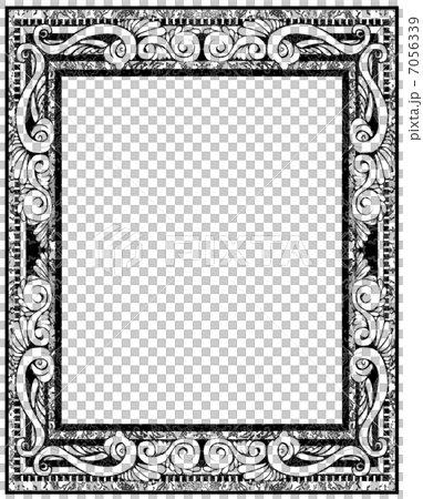 アンティーク調額縁のイラスト素材
