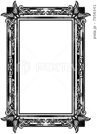 蝶の額縁のイラスト素材 [7056341] - PIXTA