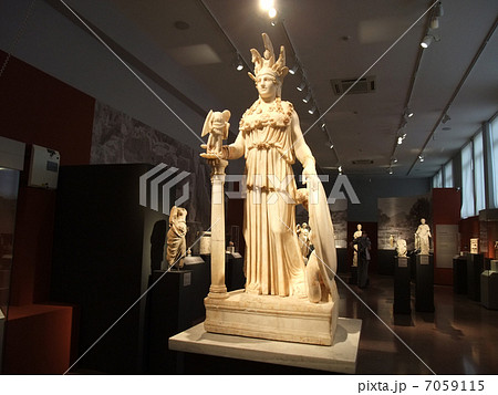 アテナ像 アテネ国立考古学博物館の写真素材
