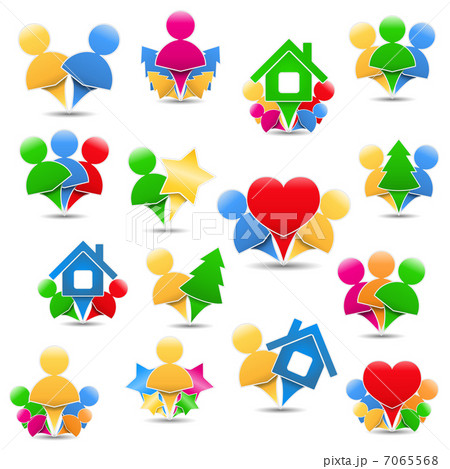 Icons with humans 7065568