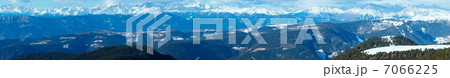 Beautiful winter mountain panorama (Rittner Horn, Italy) 7066225