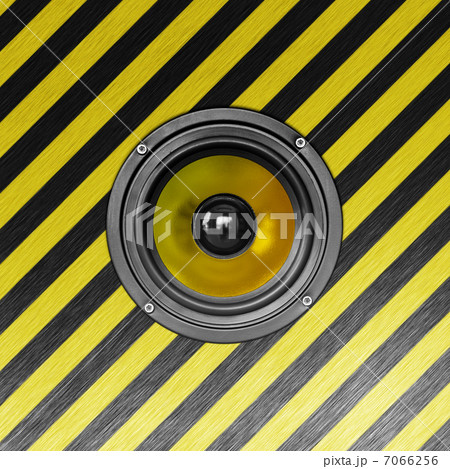 Stylish metallic loudspeaker. Square composition in high resolut 7066256