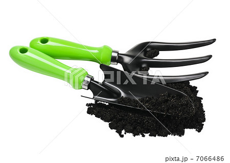 garden tools in the ground 7066486