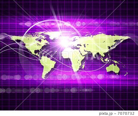 Abstract image of a social network 7070732