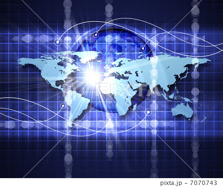 Abstract image of a social network 7070743