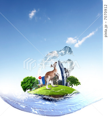 Green world with different animals collage Green world with different animals collage 7070912