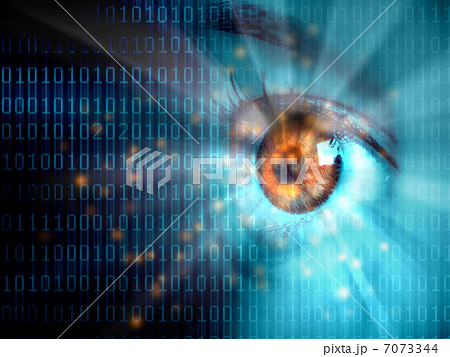 Stream of digital data and eye Stream of digital data and eye 7073344