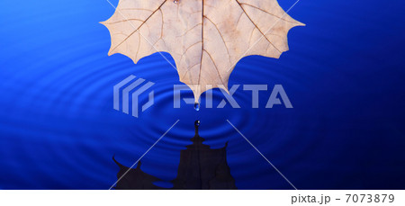 Drop of water falling into the water 7073879