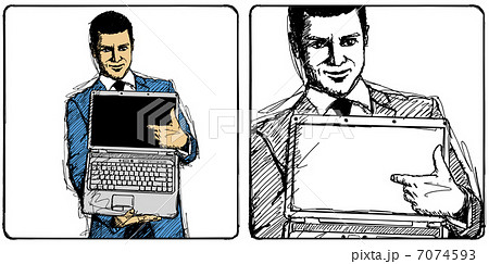 Vector Sketch Businessman 7074593