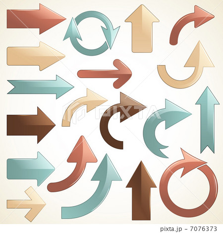 Vector Set of Shiny Arrows Vector Set of Shiny Arrows 7076373