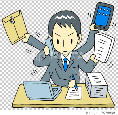 バリバリ仕事をこなすサラリーマン バリバリ仕事をこなすサラリーマン 7076656