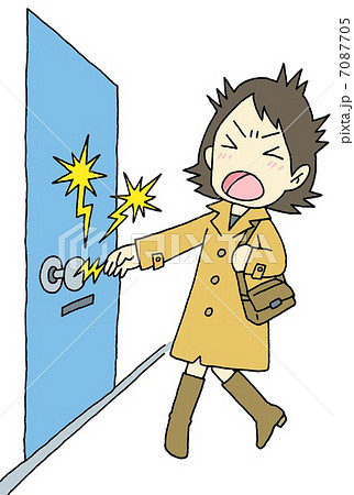 静電気 女性 静電気 女性 7087705