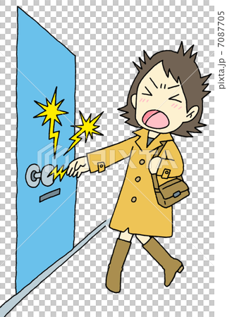 静電気 女性 静電気 女性 7087705