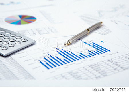 financial charts and graphs 7090765
