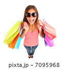 Shopping girl screaming of joy 7095968