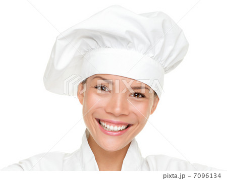 Woman chef, cook or baker portrait isolated Woman chef, cook or baker portrait isolated 7096134
