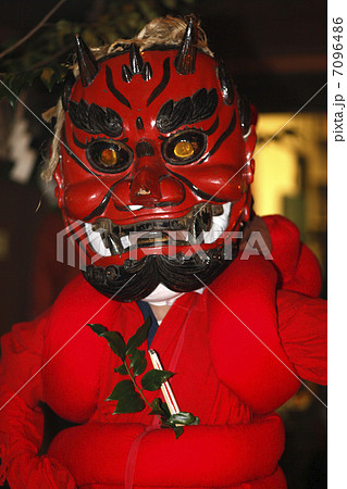 奥三河地方の冬の花祭りの写真素材