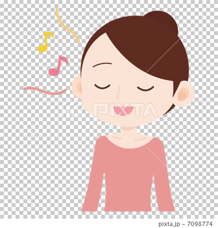 女性 上半身 歌う 女性 上半身 歌う 7098774