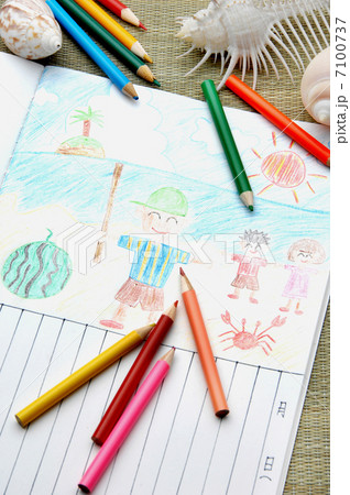 夏休みの絵日記 7100737