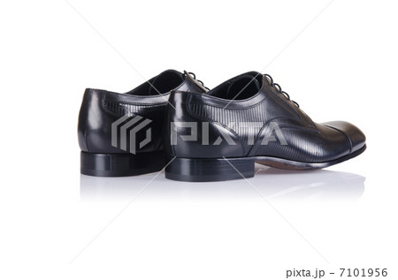 Fashion concept with male shoes on white 7101956