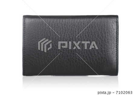Leather wallet isolated on the white 7102063