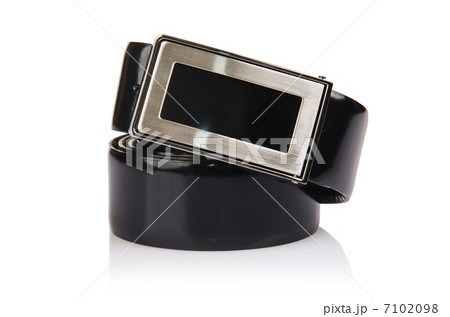 Male elegant belt isolated on the white Male elegant belt isolated on the white 7102098