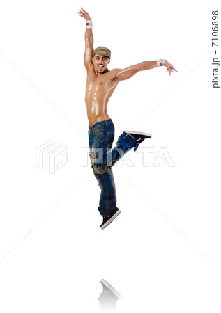 Dancer isolated on the white background Dancer isolated on the white background 7106898