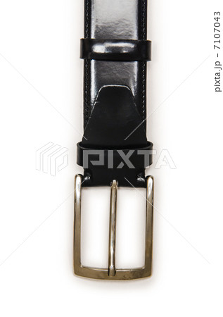 Male elegant belt isolated on the white Male elegant belt isolated on the white 7107043