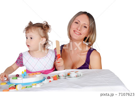 Mom and her daughter 7107623