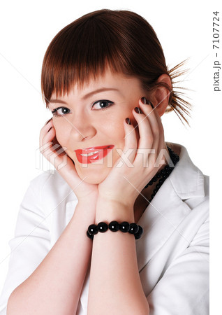 charming brunette business woman charming brunette business woman 7107724