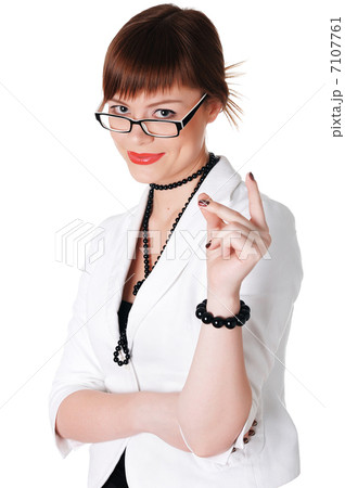 charming brunette business woman charming brunette business woman 7107761