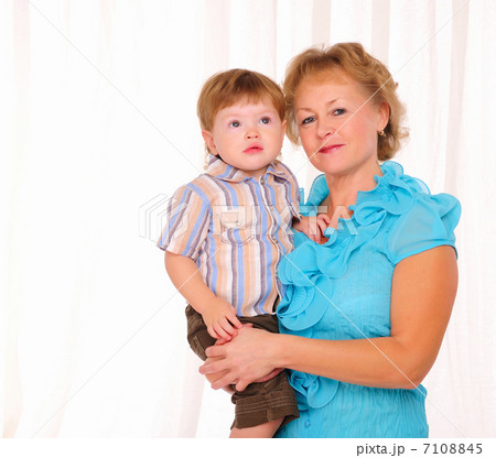 Grandmother and grandson Grandmother and grandson 7108845