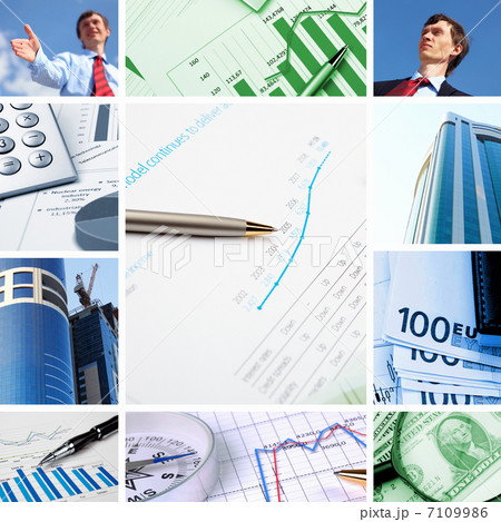 Financial and business charts and graphs 7109986