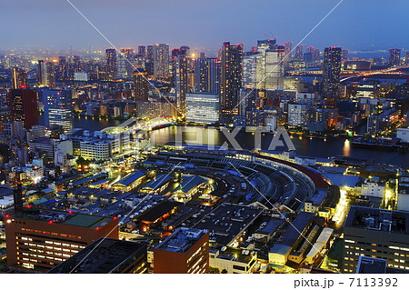 カレッタ汐留の夜景 カレッタ汐留の夜景 7113392