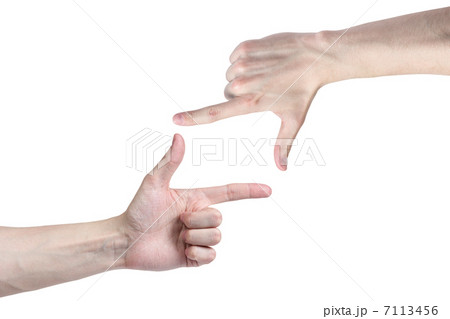 adult man hands framing something adult man hands framing something 7113456