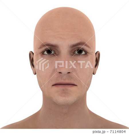男性の顔アップのイラスト素材