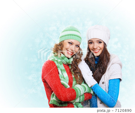 Young woman wearing warm sweater Young woman wearing warm sweater 7120890