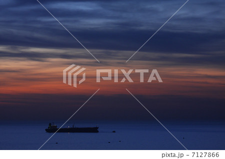 Sunset on Mediterranean Sea. 7127866
