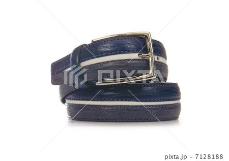 Male elegant belt isolated on the white Male elegant belt isolated on the white 7128188