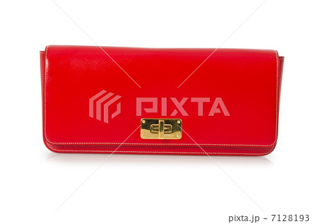 Nice elegant woman bag isolated on the white 7128193