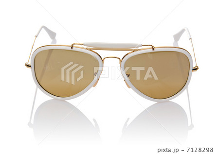 Elegant sunglasses isolated on the white 7128298