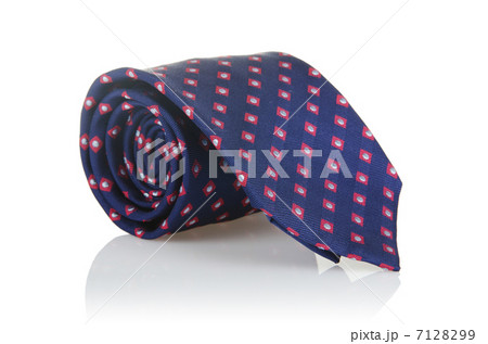 Elegant silk male tie ( necktie ) on white Elegant silk male tie ( necktie ) on white 7128299