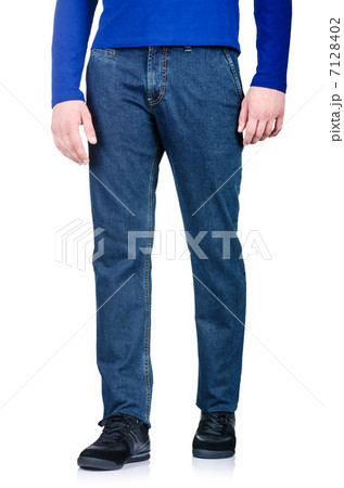 Fashion concept with trousers on white 7128402