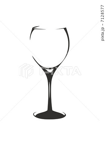 ワイングラスのイラスト素材 7128577 Pixta