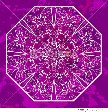Oriental mandala motif in pink 7128939