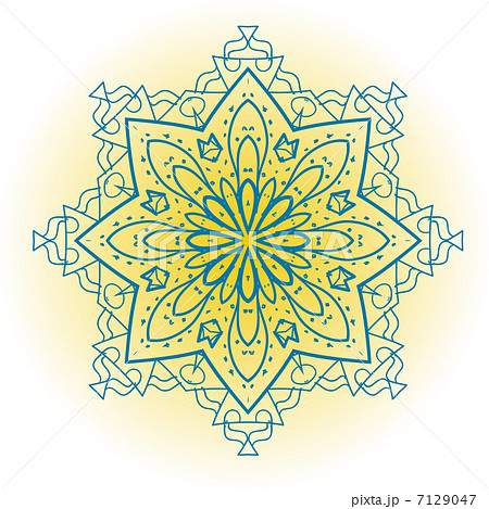 Oriental mandala motif mehndi paint karma 7129047