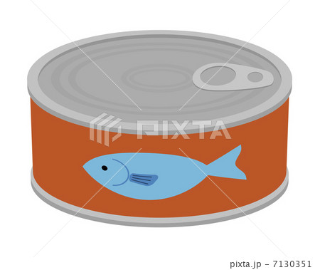 魚の缶詰のイラスト素材