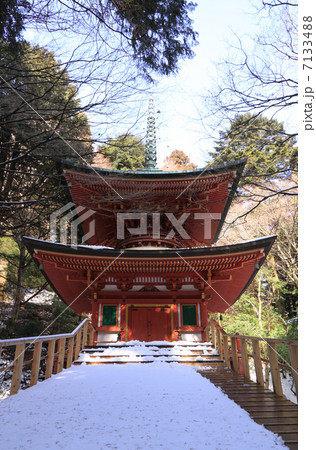 冬の比叡山延暦寺「横川・根本如法塔」 7133488