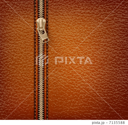 Brown leather texture background with zipper. Vector illustratio Brown leather texture background with zipper. Vector illustratio 7135588